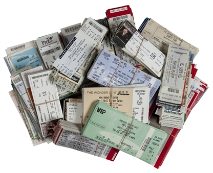 Lot of Over 1200+ Unused Music and Entertainment Tickets